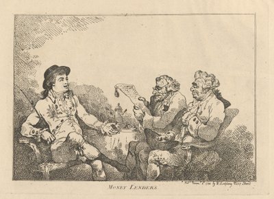 Pengeudlånere, 8. november 1784., 8. november 1784. af Thomas Rowlandson