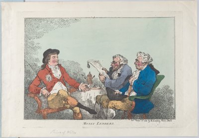Pengeudlånere, 8. november 1784., 8. november 1784. af Thomas Rowlandson