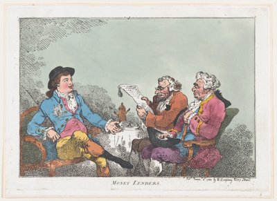 Pengeudlånere, 8. november 1784., 8. november 1784. af Thomas Rowlandson