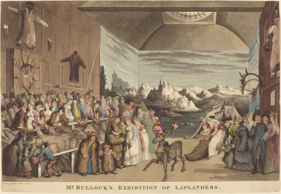 Mr. Bullocks udstilling af Laplanders af Thomas Rowlandson