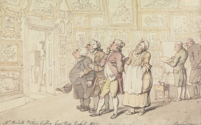 Mr. Michells billedgalleri, Grove House, Enfield 1817 af Thomas Rowlandson