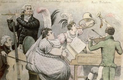Musikalsk fest af Thomas Rowlandson