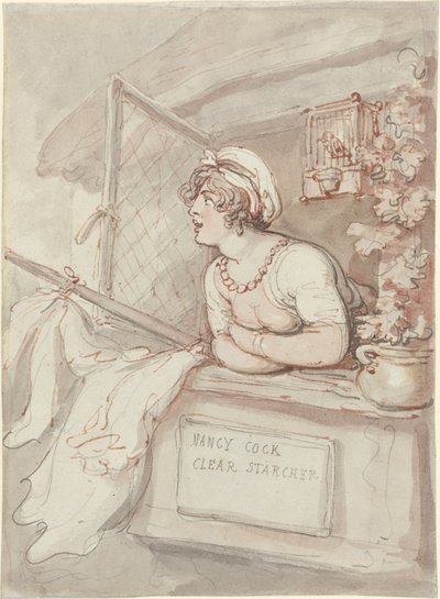 Nancy Cock - Clear Starcher af Thomas Rowlandson