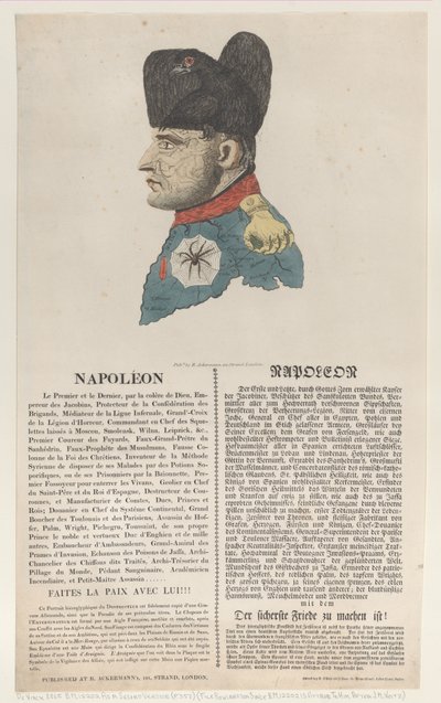 Napoleon, marts 1814., marts 1814. af Thomas Rowlandson