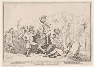 Naval Triumph eller Favors Confered, November 13, 1780., November 13, 1780. af Thomas Rowlandson