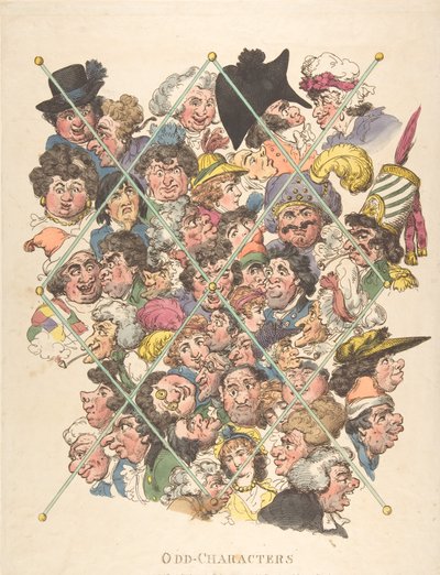 Odd Characters, 16. februar 1801., 16. februar 1801. af Thomas Rowlandson