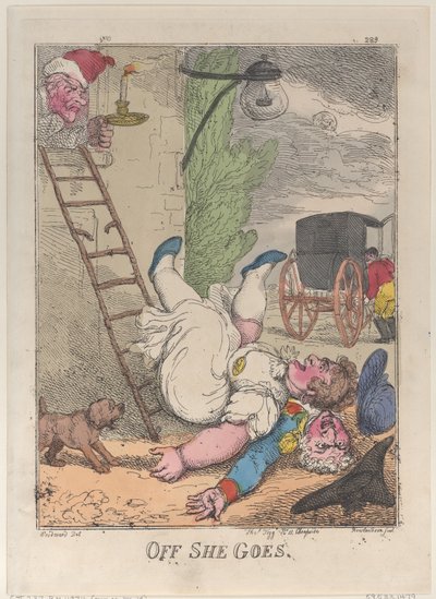 Off She Goes, 1812., 1812. af Thomas Rowlandson