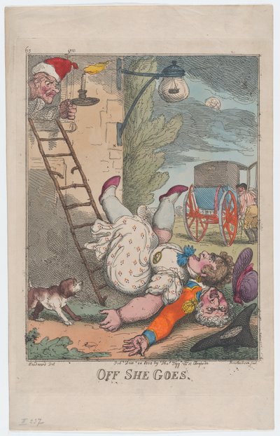 Off She Goes, 24. december 1808., 24. december 1808. af Thomas Rowlandson