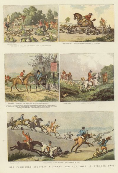 Gammeldags sportslige billeder af Thomas Rowlandson
