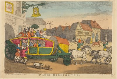 Paris Diligence af Thomas Rowlandson