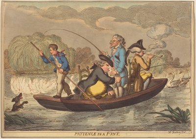 Tålmodighed i et punt af Thomas Rowlandson