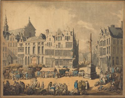 Place de Meir i Antwerpen, 1797. af Thomas Rowlandson