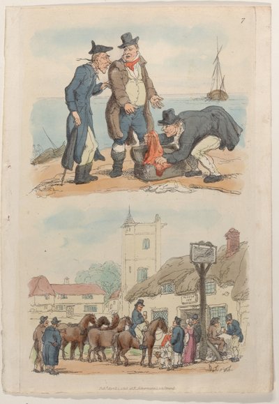 Plade 7, fra World in Miniature, 1816., 1816. af Thomas Rowlandson