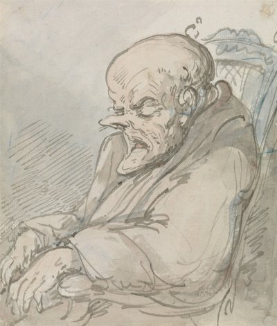 Portræt af en gammel mand af Thomas Rowlandson
