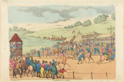 Forbereder til start af Thomas Rowlandson