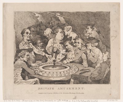 Privat Forlystelse, 1. Januar 1786., 1. Januar 1786. af Thomas Rowlandson
