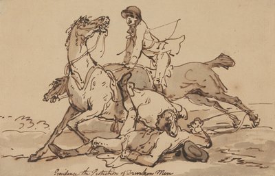 Providence – Beskyttelse af berusede mænd af Thomas Rowlandson