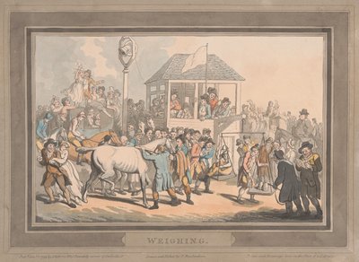 Racing [sæt med seks]:  2. Vejning af Thomas Rowlandson