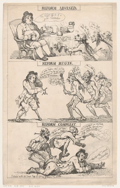 Reform anbefalet, reform påbegyndt, reform gennemført af Thomas Rowlandson