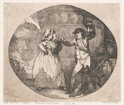 Tilbage fra sporten af Thomas Rowlandson