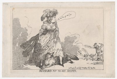 Reynard Put To His Shifts, 23. april 1784., 23. april 1784. af Thomas Rowlandson
