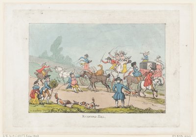 Richmond Hill, 1811., 1811. af Thomas Rowlandson