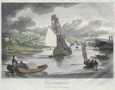 Rowlandsons skitser fra naturen: Fowey, Cornwall af Thomas Rowlandson