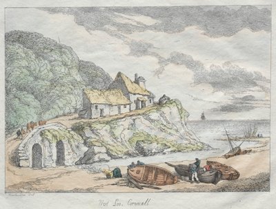Rowlandsons skitser fra naturen: West Looe, Cornwall af Thomas Rowlandson