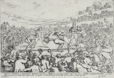 Landdistriktssport - A Milling Match, 28. september af Thomas Rowlandson