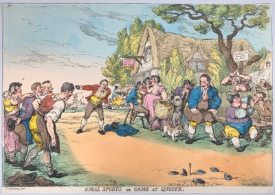 Sport eller spil på landet i Quoits, 30. oktober 1811., 30. oktober 1811. af Thomas Rowlandson