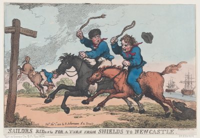 Sømænd, der rider en tur fra Shields til Newcastle, 1. november 1804., 1. november 1804. af Thomas Rowlandson