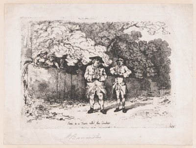 Scene i en farce kaldet The Quaker, 22. december 1783., 22. december 1783. af Thomas Rowlandson