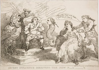 Hemmelig indflydelse dirigerer det nye P-l-t af Thomas Rowlandson