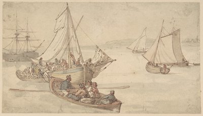 Skibe og søfolk af Thomas Rowlandson