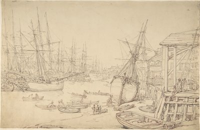 Skibsværft, Greenwich af Thomas Rowlandson