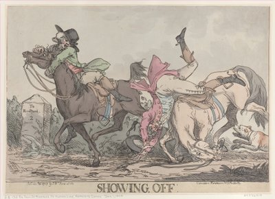 Showing Off, 25. marts 1787., 25. marts 1787. af Thomas Rowlandson