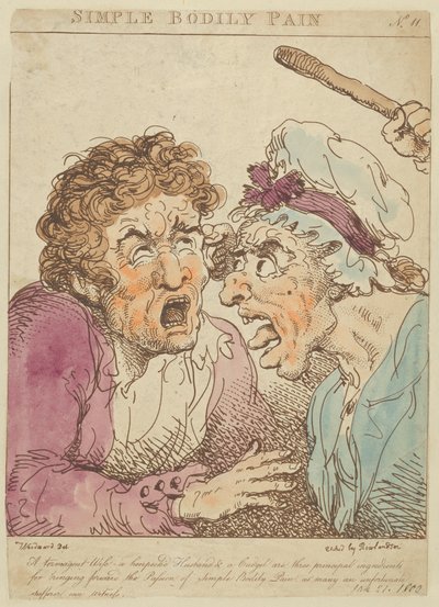 Simpel kropslig smerte, 1800., 1800. af Thomas Rowlandson