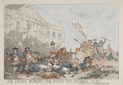 Sir Cecils budget for afvikling af statsgælden af Thomas Rowlandson