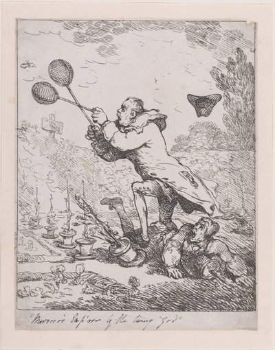 Sir Joseph Banks og kejseren af Marokko, 1788., 1788. af Thomas Rowlandson