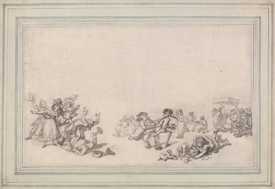 Skøjteløb på Serpentine af Thomas Rowlandson