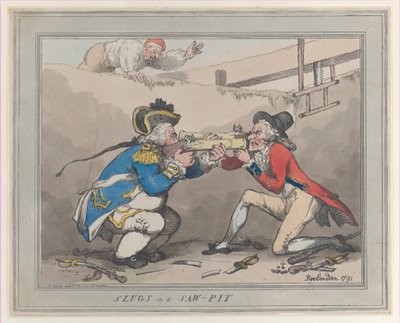 Snegle i en savgrav, 28. oktober 1791., 28. oktober 1791. af Thomas Rowlandson
