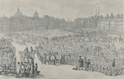 Smithfield Market, 1810, 1920 af Thomas Rowlandson