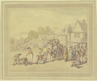 Soldater ved en kro af Thomas Rowlandson