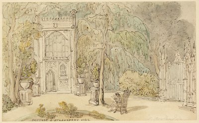 Ensomhed ved Strawberry Hill af Thomas Rowlandson