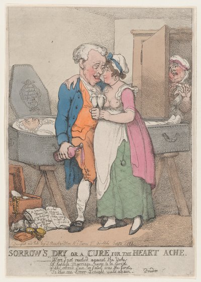 Sorgen er tør eller en kur mod hjertesmerter, 1811., 1811. af Thomas Rowlandson