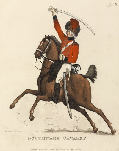 Southwark kavaleri, ca. 1799 (farvet akvatint) af Thomas Rowlandson