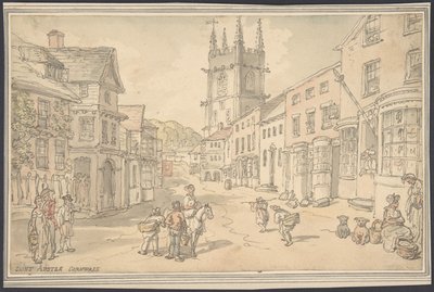 St. Austle, Cornwall af Thomas Rowlandson