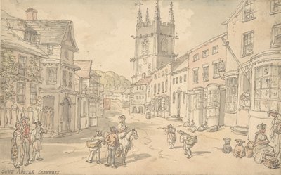 St. Austell, Cornwall, 1780-1827. af Thomas Rowlandson