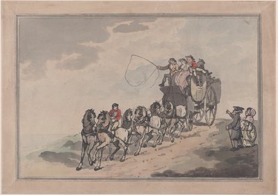 Scenecoach og Seks, 1786-93., 1786-93. af Thomas Rowlandson