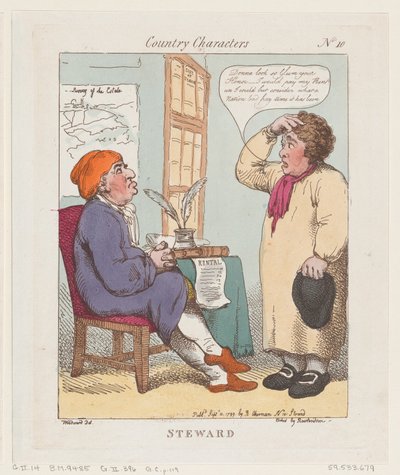 Steward, 10. september 1799., 10. september 1799. af Thomas Rowlandson
